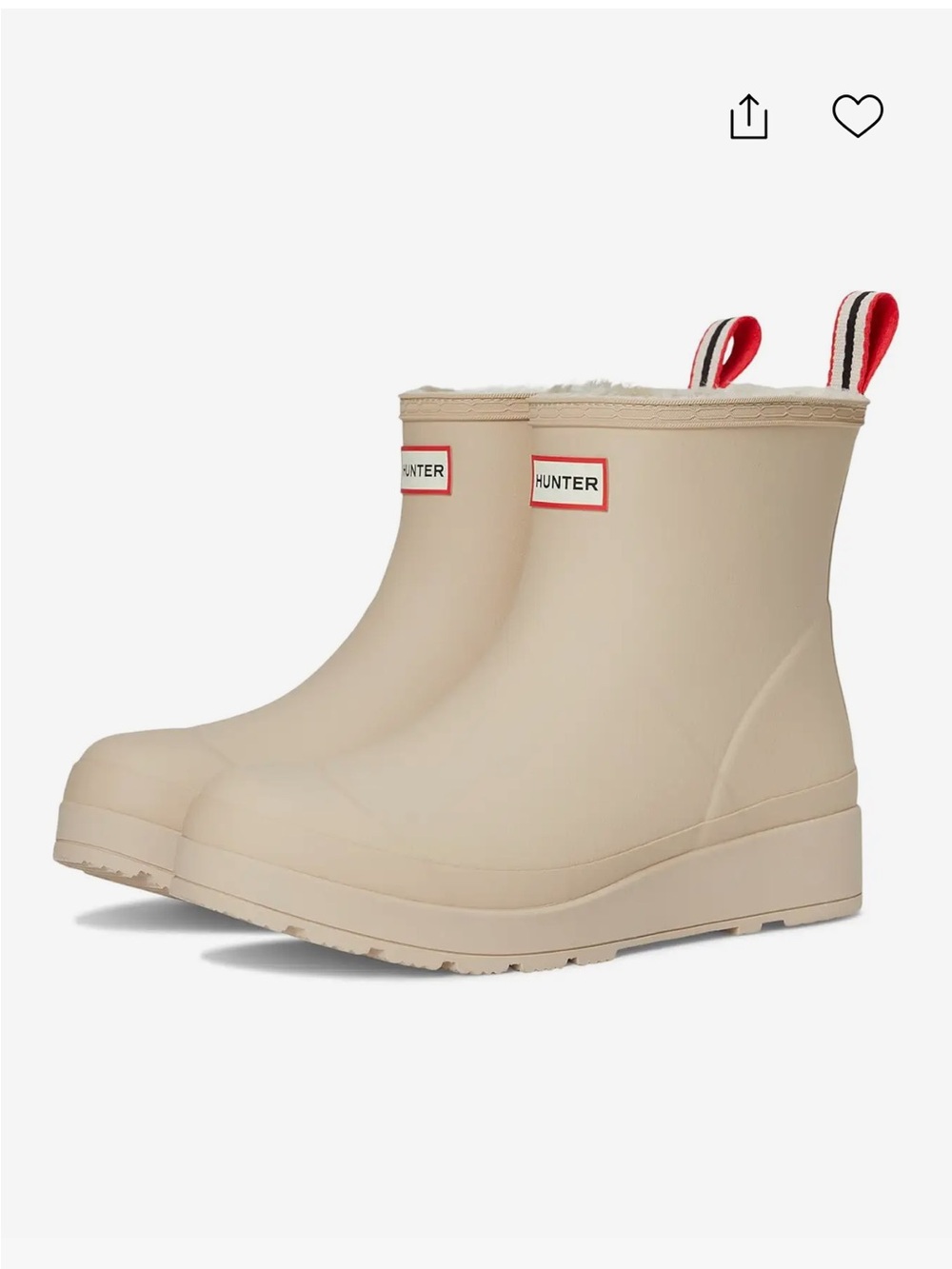 Hunter insulated play boots, size 7